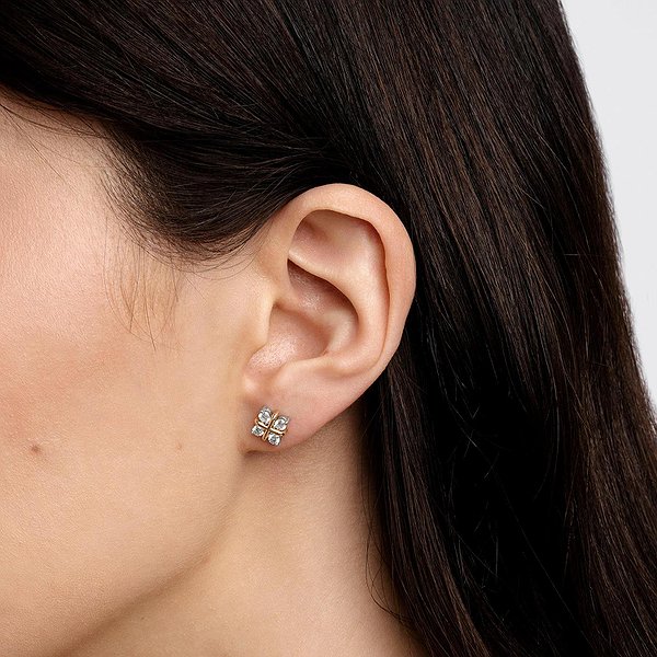 Золотые серьги с бриллиантами lun334841121b – изображение 8