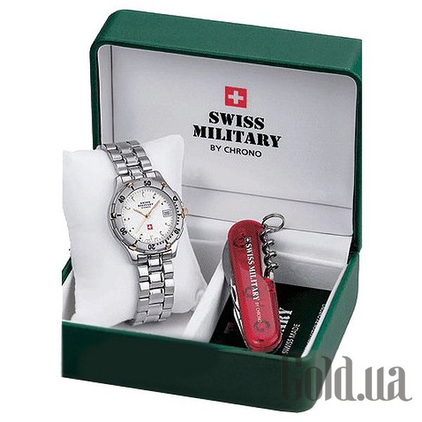 

Швейцарские часы Swiss Military, 13800BI-2M set k.+швейцарский нож
