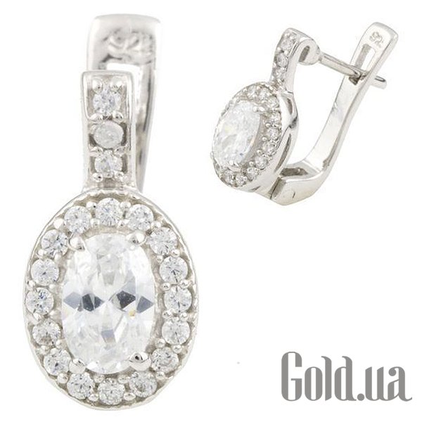

Серьги Fresh Jewelry, Серебряные серьги с куб. циркониями