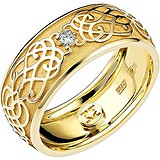 Жіноча золота каблучка з діамантом, 1554982