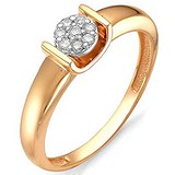 Золотое кольцо с бриллиантами, 1555750