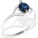 Silver Wings Женское серебряное кольцо с сапфиром, 1617446