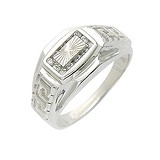 Мужское серебряное кольцо с куб. циркониями, 1620262