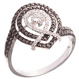 Женское золотое кольцо с бриллиантами, 1646118