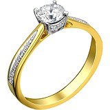 Золотое кольцо с бриллиантами, 1688614