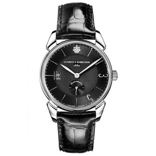 Cuervo y Sobrinos Мужские часы Historiador Small Second 135 Anniversary Black 3191.1N135