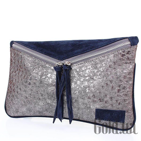 

Клатч Laskara, Синий;серебряный, Клатч LK10202-grafite-navy