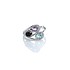 Женское серебряное кольцо с аметистом, топазом, ониксом и куб. циркониями - фото 1