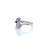 Женское серебряное кольцо с аметистом, топазом, ониксом и куб. циркониями - фото 2