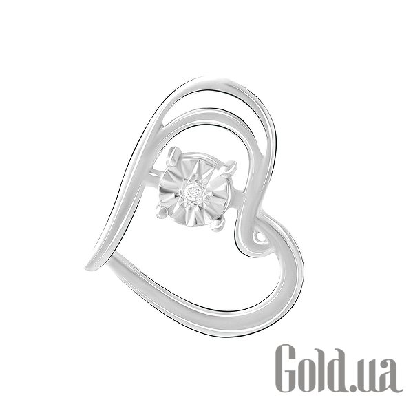 

Кулоны-сердечки Fresh Jewelry, Серебряный кулон с бриллиантом