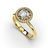 Золотое кольцо с бриллиантами, 1768486