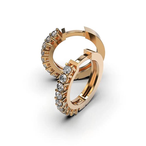 Золоті сережки з діамантами. lun314272421 – зображення 5