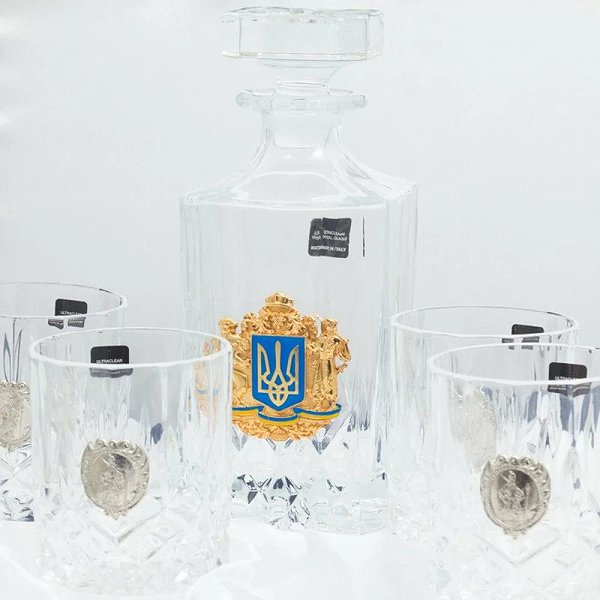 Подарунковий набір під віскі з козаком 0507000024