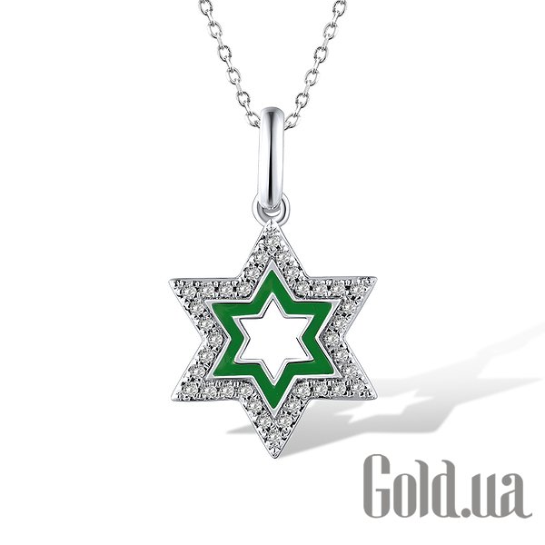 

Кулон Lurie Jewelry, Золотой кулон с бриллиантами и эмалью