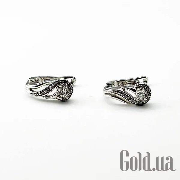 

Серьги Silvex925, Серебряные серьги с куб. циркониями