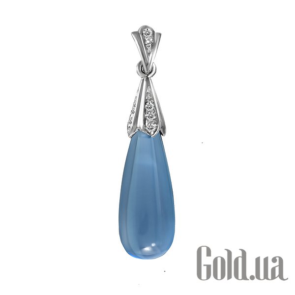 

Женский кулон Lurie Jewelry, Золотой кулон с бриллиантами и топазом