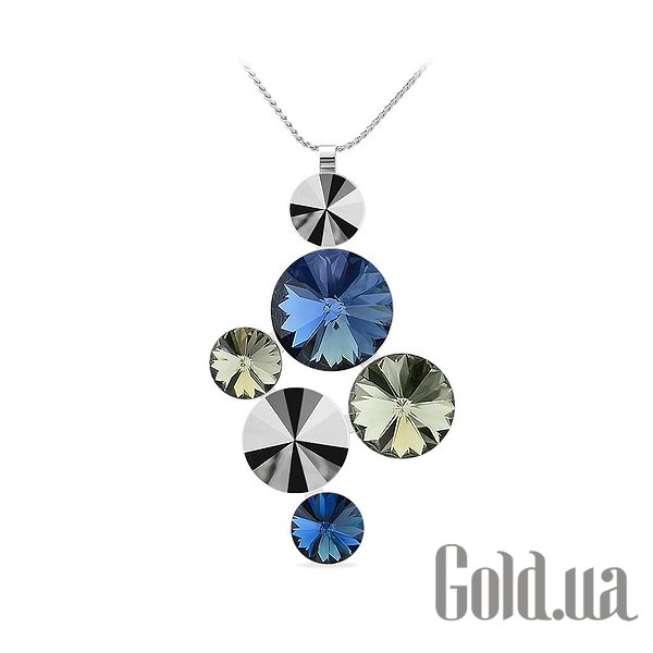 

Женские колье и кулоны Kobi, Стальной, Кулон с цепочкой с кристаллами Swarovski