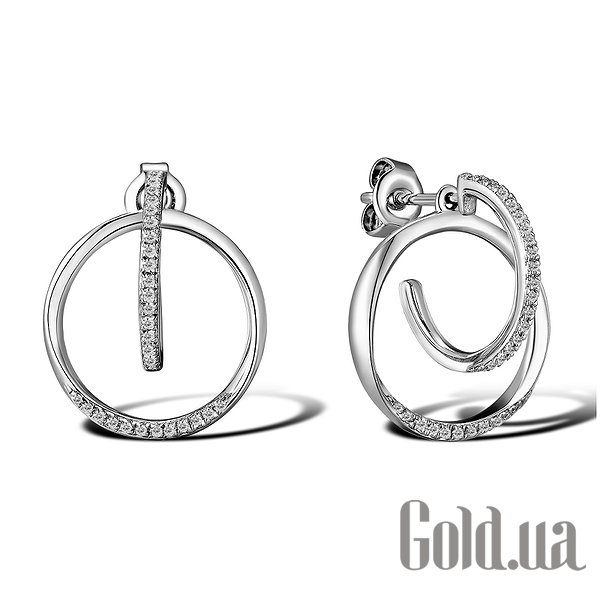 

Серьги с подвесками Lurie Jewelry, Золотые серьги с бриллиантами