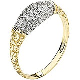 Женское золотое кольцо с куб. циркониями, 1555495