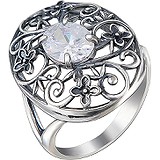 Женское серебряное кольцо с куб. цирконием, 1614631