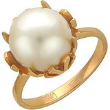 Женское золотое кольцо с культив. жемчугом, 1617959