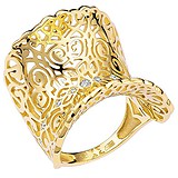 Женское золотое кольцо с бриллиантами, 1640231