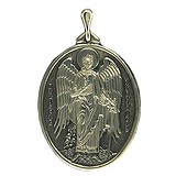 Серебряный кулон "Икона Ангел Хранитель", 1658919