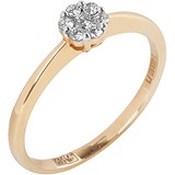 Золотое кольцо с бриллиантами, 1672999