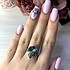 Женское серебряное кольцо с топазами - фото 3