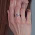 Серебряное кольцо с куб.циркониями и эмалью - фото 5