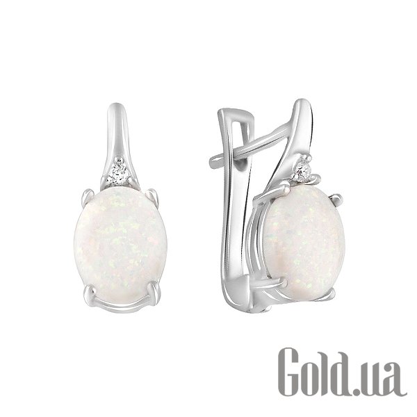 

Серьги Fresh Jewelry, Серебряные серьги с куб. циркониями и опалами