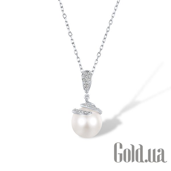 

Женский кулон Lurie Jewelry, Золотой кулон с цепочкой с пресн. жемчугом и бриллиантами, 40