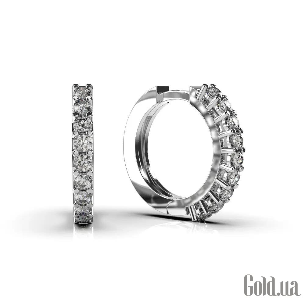 Золоті сережки з діамантами. lun314261121