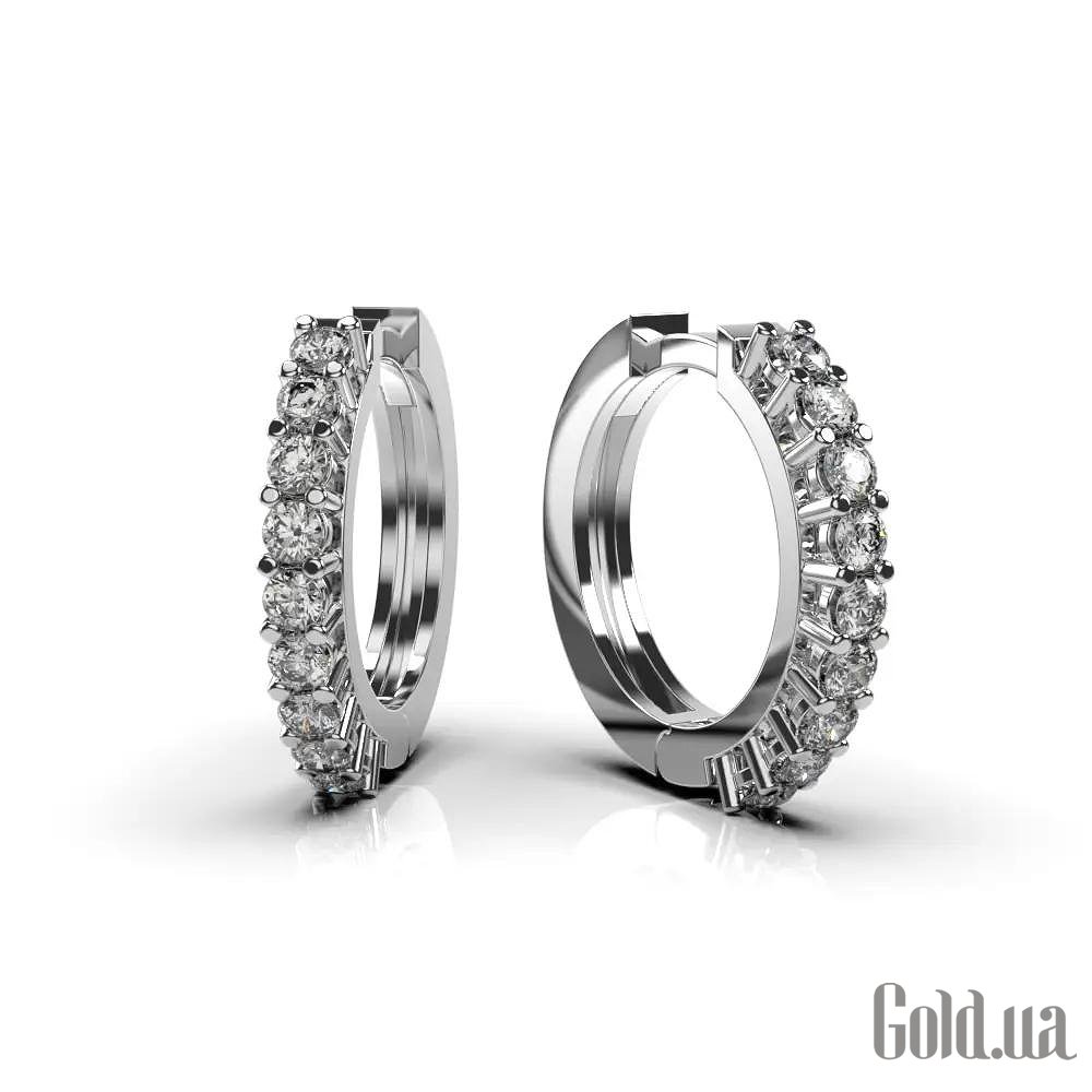 Золоті сережки з діамантами. lun314261121 – зображення 2