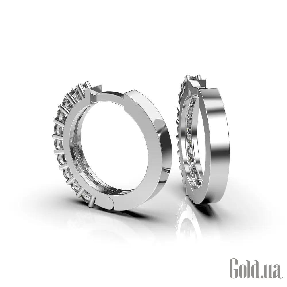 Золоті сережки з діамантами. lun314261121 – зображення 3