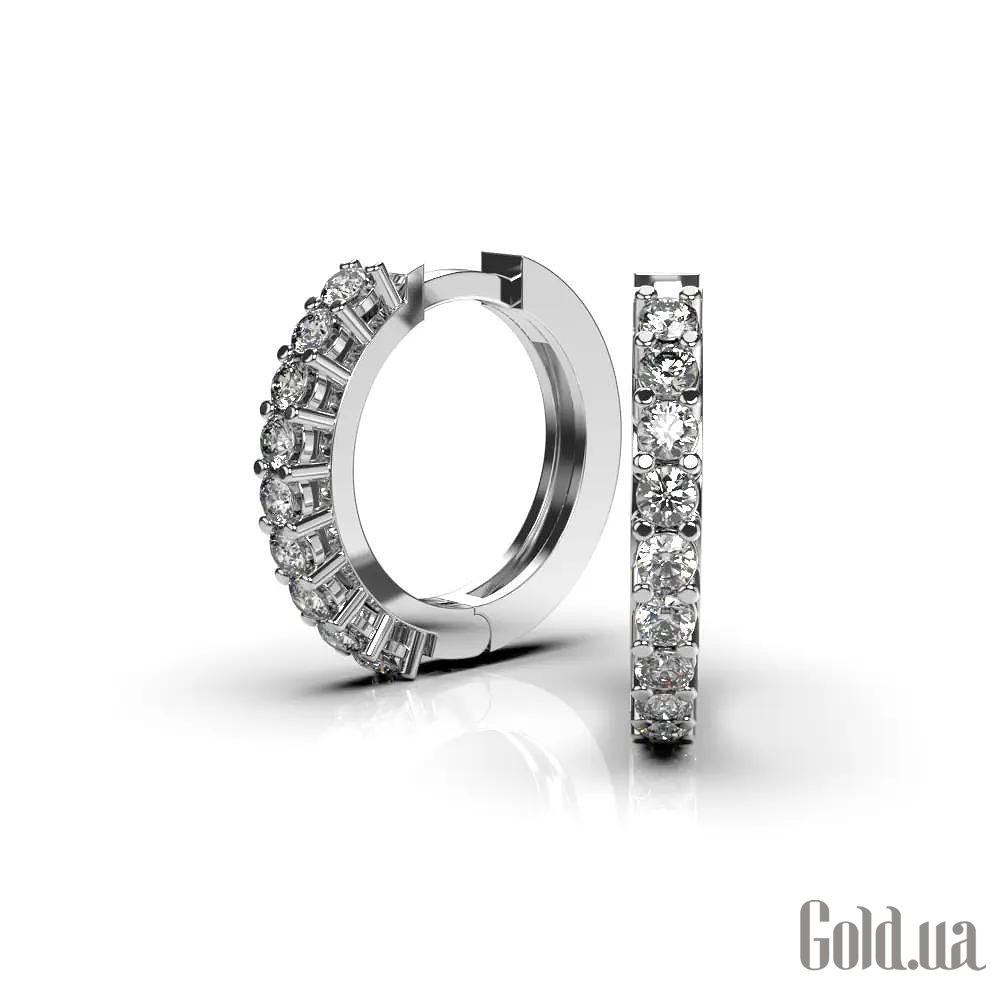 Золоті сережки з діамантами. lun314261121 – зображення 4