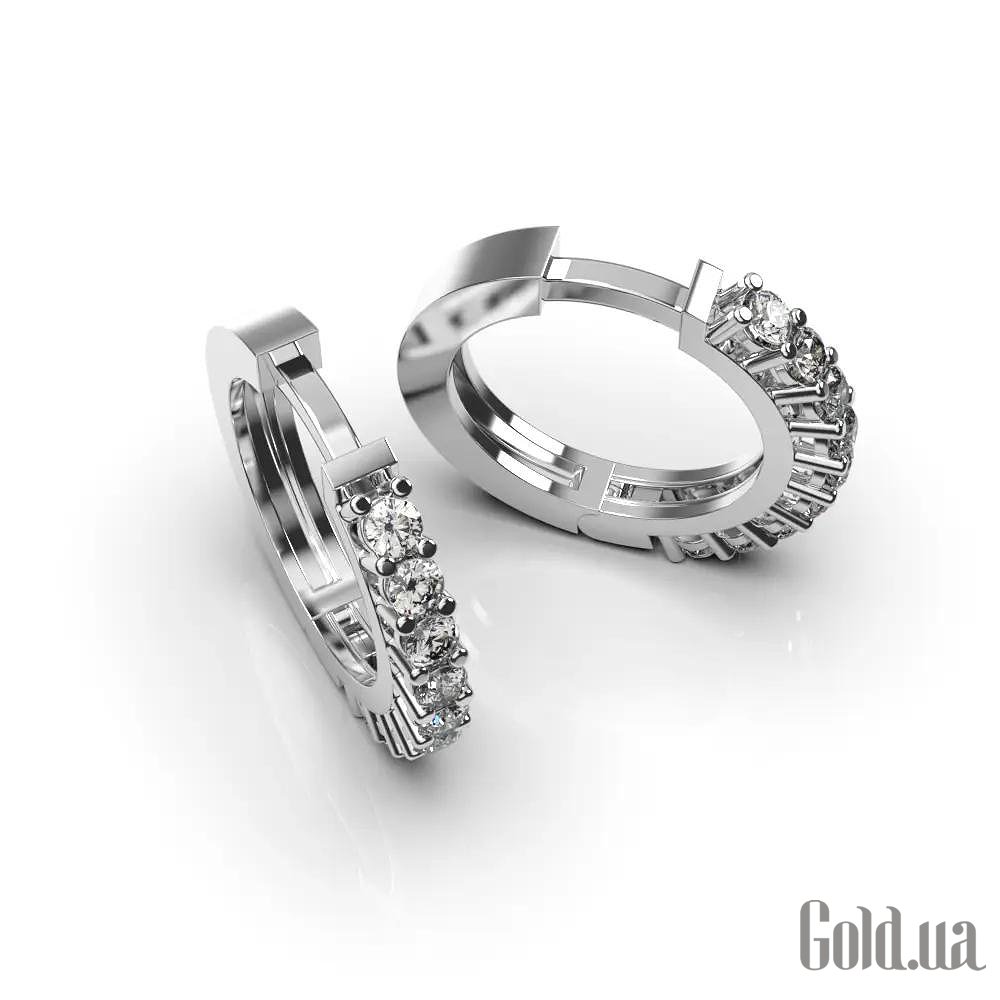 Золоті сережки з діамантами. lun314261121 – зображення 5