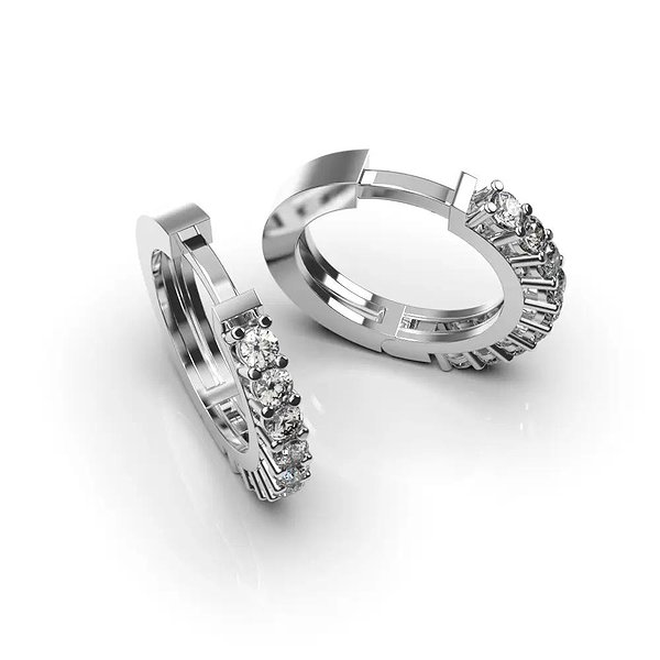 Золоті сережки з діамантами. lun314261121 – зображення 5
