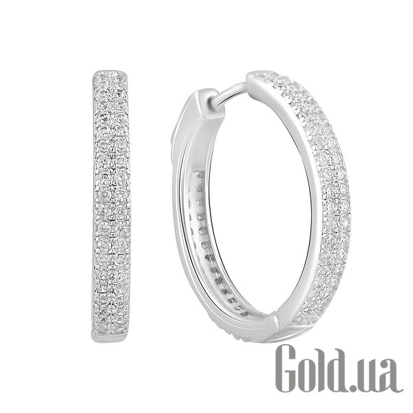 

Серьги Fresh Jewelry, Серебряные серьги с куб. циркониями