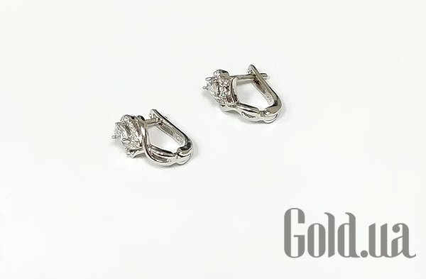 

Серьги Silvex925, Серебряные серьги с куб. циркониями