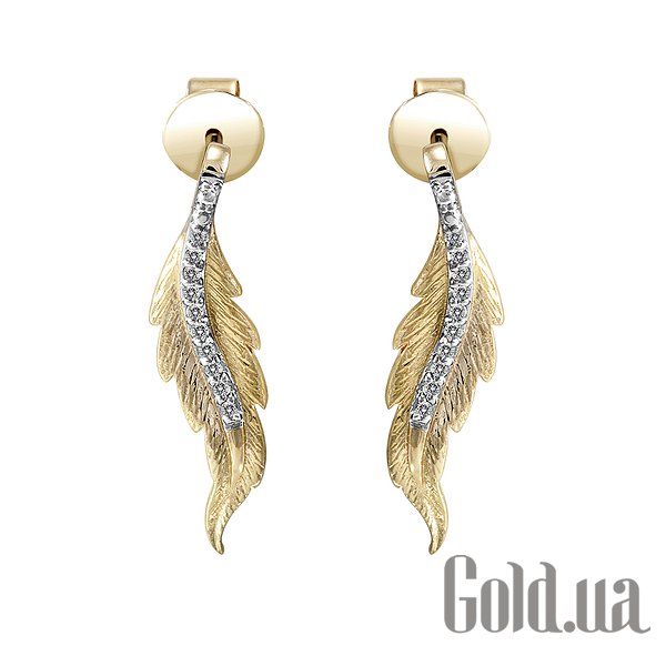 

Серьги-гвоздики Lurie Jewelry, Золотые серьги с бриллиантами