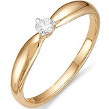 Золотое кольцо с бриллиантом, 1554984