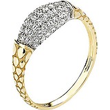 Женское золотое кольцо с куб. циркониями, 1555496