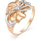 Женское золотое кольцо с бриллиантом, 1604136