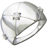 Женское серебряное кольцо с куб. циркониями, 1615400