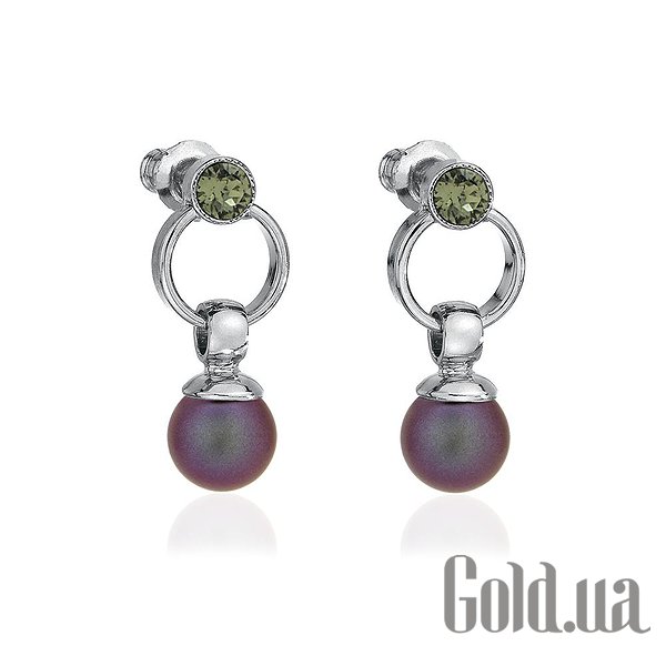 

Серьги с подвесками Kobi, Стальной, Серьги с кристаллами Swarovski и искусств. жемчугом