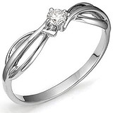 Золотое кольцо с бриллиантом, 1652520