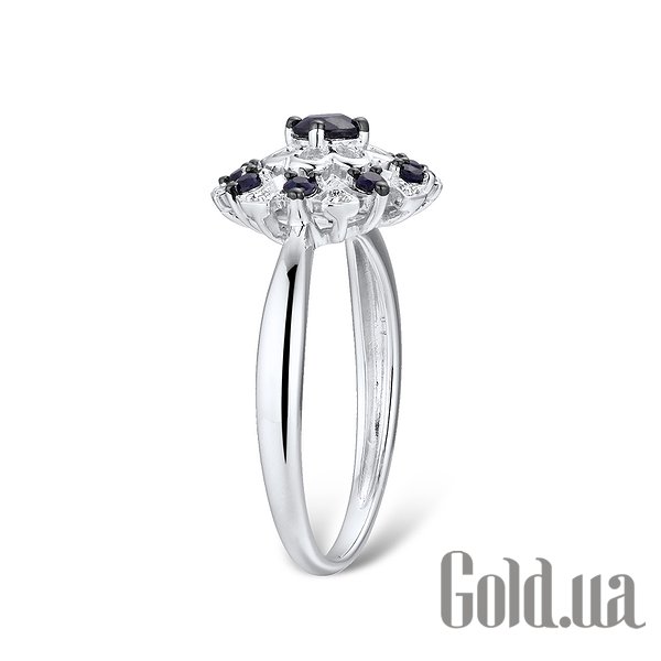 

Кольцо Lurie Jewelry, Женское золотое кольцо с бриллиантами и сапфирами, 16.5