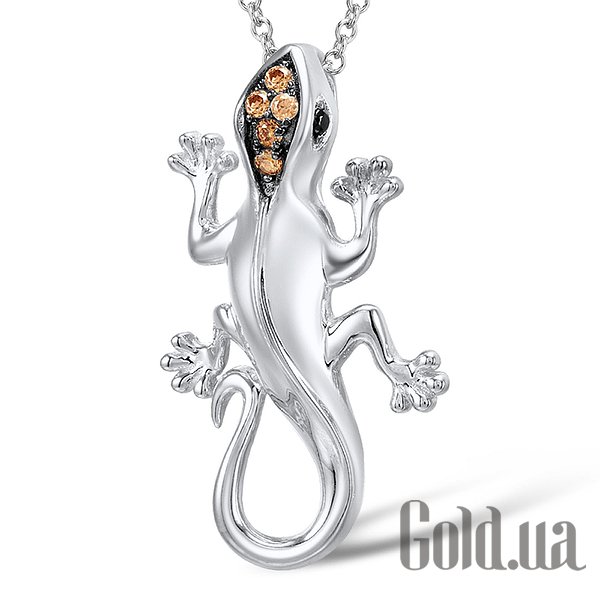 

Женские кулоны Lurie Jewelry, Серебряный кулон с куб. циркониями и шпинелем