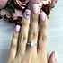 Женское серебряное кольцо с куб. циркониями и опалом - фото 3